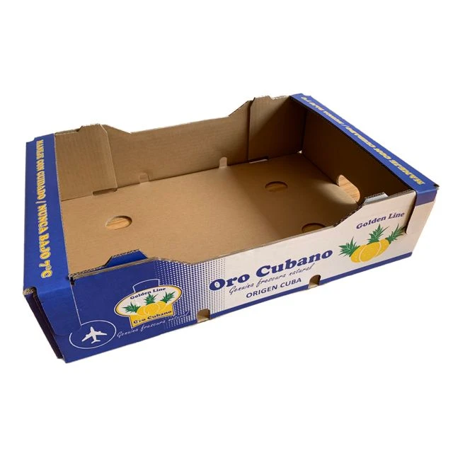 Printed High Quality Peach Fruit Box